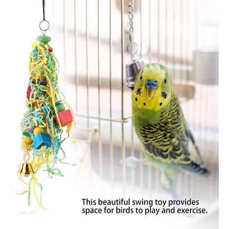 Support à mâcher suspendu pour perroquet, jouet décoratif pour cage (1/5)