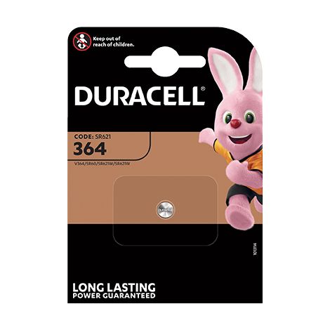 PILA SPECIALISTICA 364 DURACELL - OSSIDO ARGENTO VOLT 1,5- 10 pezzi