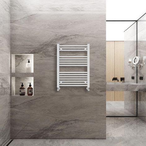 WarmeHaus Bathroom Ladder Radiator Straight White 800x600mm