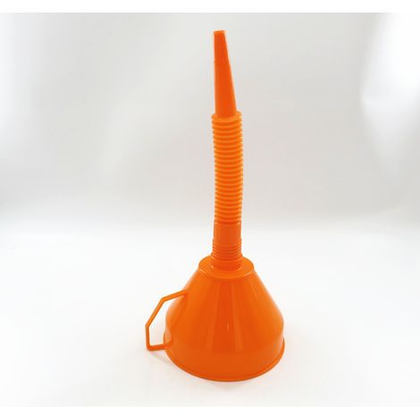 Entonnoir de ravitaillement mains libres, de grand diamètre et équipé d'un filtre, pour voitures et motos, compatible avec l'essence et l'huile moteur. (Large ouverture en plastique)