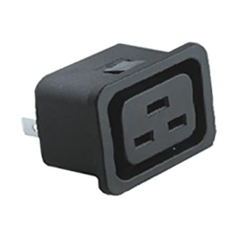 Connecteur IEC Femelle RS PRO, Montage panneau, montage enfichable, 20.0A