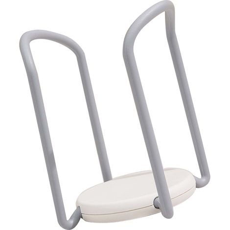Organisateur de vaisselle, égouttoir à vaisselle rétractable multifonctionnel pour comptoir de cuisine, gris et blanc (1/5)