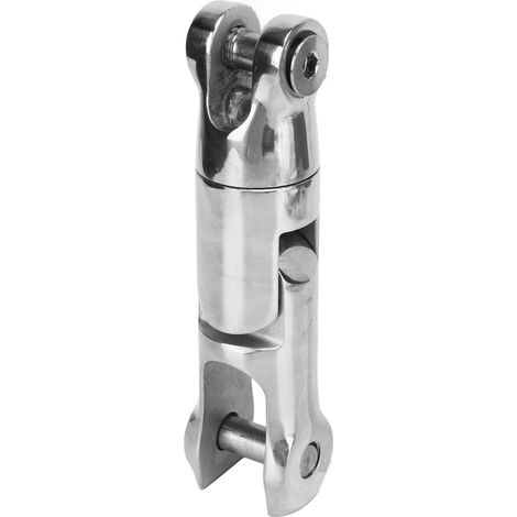 Émerillon double pivot 316 acier inoxydable, connecteur multidirectionnel 9000LBS, charge de travail pour chaîne 10-12mm, rotation 360° (1/5)