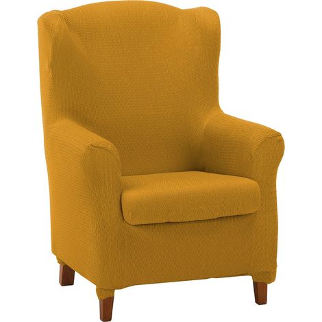 Housse élastique pour Fauteuil à Oreilles Duplex - Mostarda (1/4)
