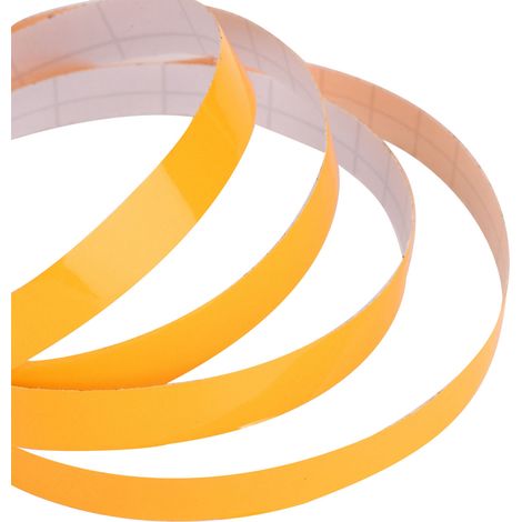 Lot de 10 rubans lumineux autocollants phosphorescents antidérapants pour scène, orange-jaune, 1,2 cm x 3 mètres (1/5)