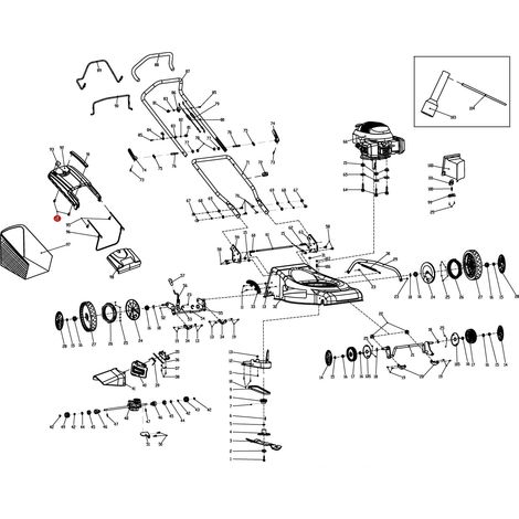 Tornillos autorroscantes para bolsas de césped MOWOX 045889