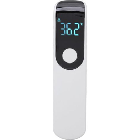 Pistolet thermomètre infrarouge sans contact portable, thermomètre frontal numérique pour hôtels et maison. Design blanc, facile à utiliser et fiable. (1/4)