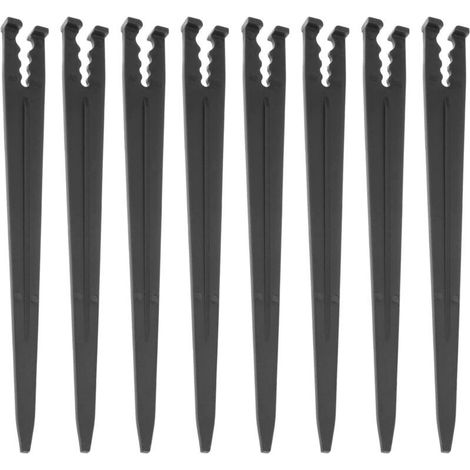 150pcs Support d'irrigation Pile en Plastique Piquets Débit d'eau Irrigation Goutteur Piquets Accessoires Remplacement pour Pelouses de Jardin Parterres de Fleurs,143cm,noir (1/4)