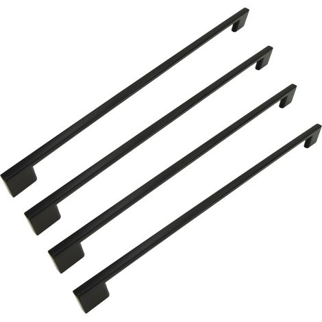 4 x Schwarze Möbelgriffe 320 mm Metall (1/5)