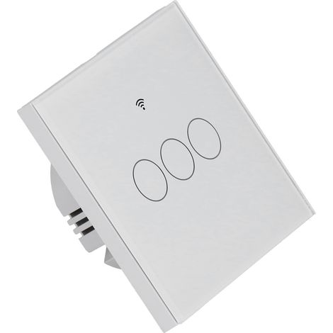 Interrupteur tactile à télécommande Tuya Zigbee 3 boutons, compatible UE, 100-240 V, 50/60 Hz (1/5)