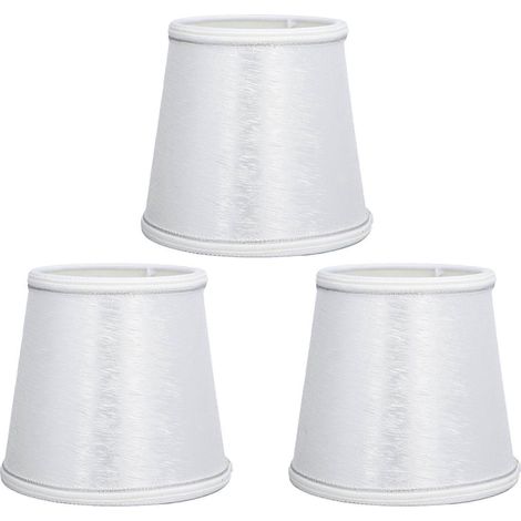 Lot de 3 abat-jour E14 Meson pour lampe de table, abat-jour en tissu pour plafonnier, idéal pour une chambre à coucher. (1/4)