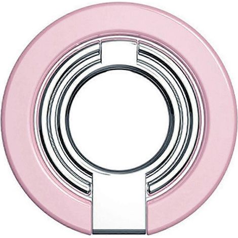 Support magnétique pour piles, rotation à 180°, poignée métallique ultra-fine pour une utilisation à une main facilitée, rose (1/5)
