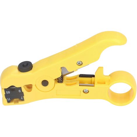 Décapant universel pour câbles coaxiaux RG59, RG6, RG11, RG7 - Outil ajustable (1/5)