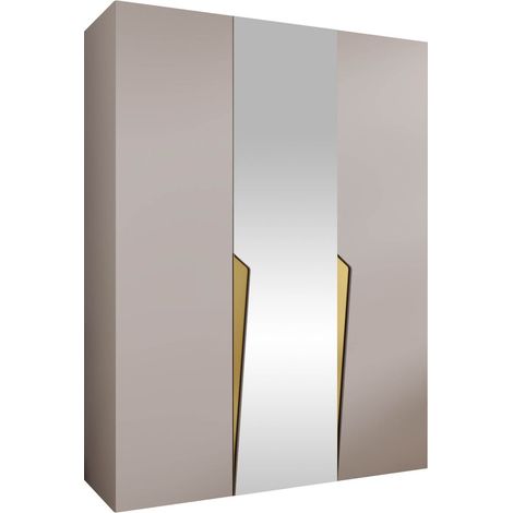 Armoire Hartford 609, Cachemire, 202x150x52cm, Portes d'armoire: Avec des charnières, Nombre d'étagères: 0 (1/5)