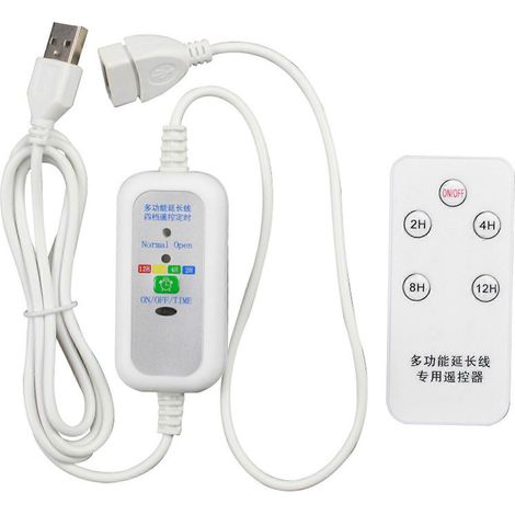 1,5 m langes 5-V-Fernbedienungskabel mit Ein-/Ausschalter für USB-Lüfter, USB-LED-Lampen