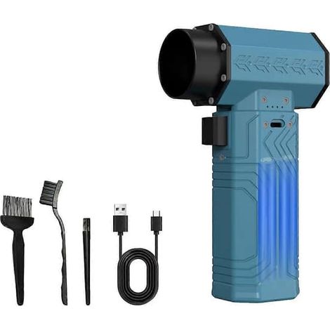 Filiyano-Ventilateur portable Turbo Jet Fan, puissant ventilateur d'air pour le camping et les barbecues en extérieur, avec clavier. (1/5)