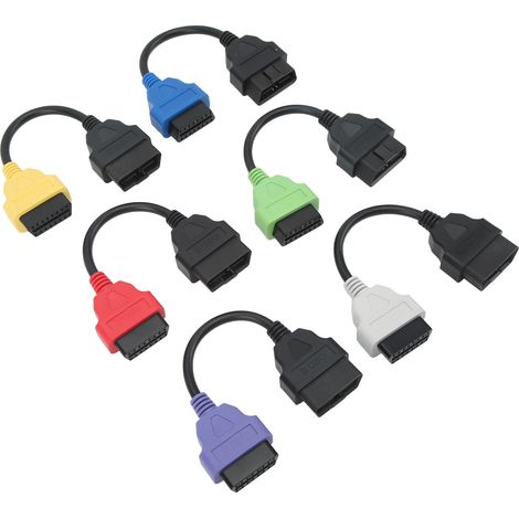 Lot de 6 câbles adaptateurs OBD2 pour scanner de diagnostic professionnel Fiat (1/5)