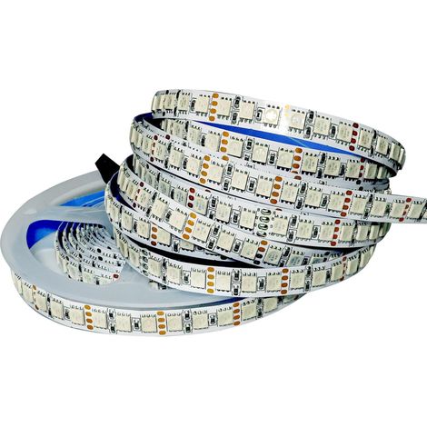 Ruban LED 12V RGB, Bande LED 5M 5050 IP20 120 LEDs/M, Total 600 LEDs Bande Lumineuse LED Super Brillante Néon LED Lumières de Bande pour Chambre, Décoration de Cuisine (1/5)