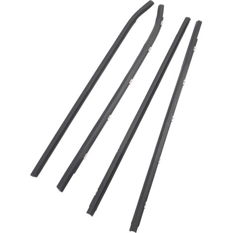 Sépouche du Temps des Fenêtres, Joints de Fenêtre Avant Arrière Gauche Droite 4pcs ABS + Rubber Car Carde WEATHERSTRIP VOITURE Sceau de pour I30 2008 à 2011 (1/5)