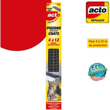 Repelente para palomas y gatos, de 4 a 12 metros. ACTO (1/4)