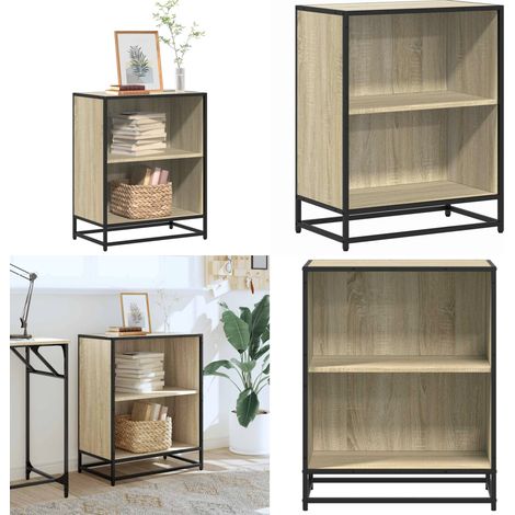 vidaXL Bücherregal Sonoma-Eiche 60x35x76 cm Holzwerkstoff (1/5)