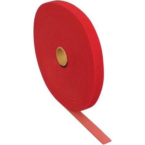FASTECH® T0601513391125 Klettband zum Bündeln Haft- und Flauschteil (L x B) 25000 mm x 15 mm Rot 25 (1/3)