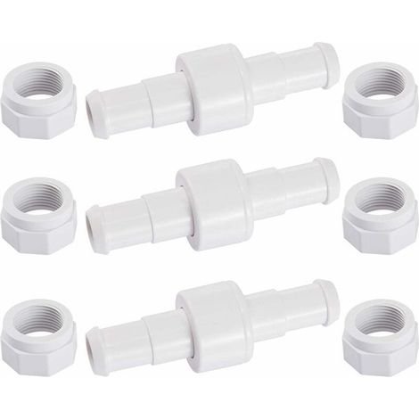 Lot de 3 Raccords Rotatifs pour Tuyau D'arrosage avec 6 Embouts D15 Compatibles avec 180 280 380 Robot Nettoyeur Piscine (1/5)