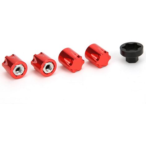 4 cache-moyeux de jante M4 compatibles avec Traxxas TRX4, Axial SCX10, 90046 D90 et Tamiya (1/5)