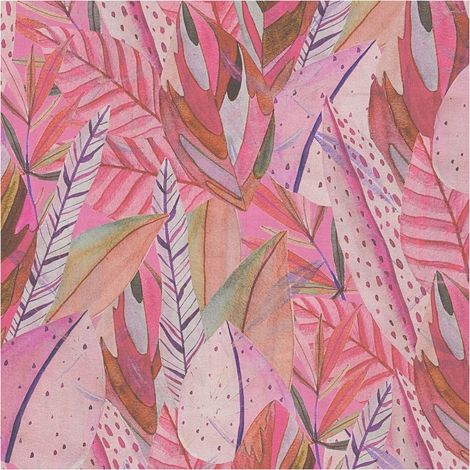 Nature wallpaper wall Profhome 782203 hot embossed non-woven wallpaper smooth with floral ornaments matt pink purple violet blue pink 5,33 m2 (1/5)