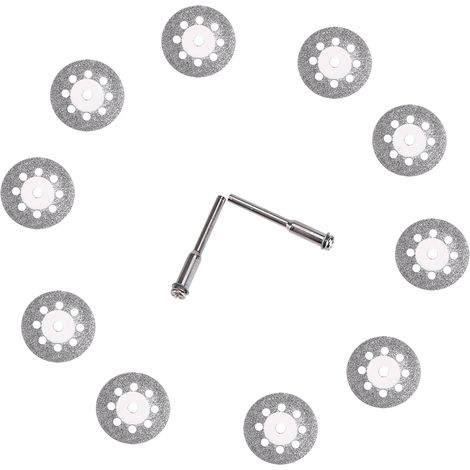 Lames De Scie Circulaire - Acier Diamanté - 8 Trous - Pour Bois Métal Verre - Lot De 10 (1/5)