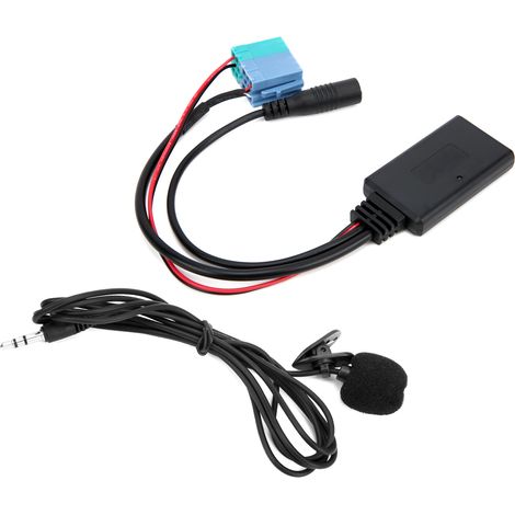 Kit Microphone Adaptateur Câble Audio Aux Bluetooth 5.0 DC 12V Compatible Fiat Grande Punto Remplacement (1/5)