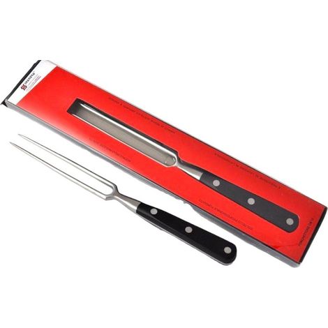 Svanera forchettone da arrosto cm 15 ,in acciaio forgiato manico rivettato in pom, qualità extra