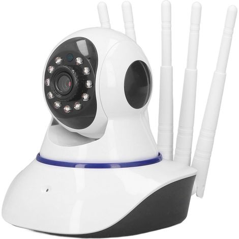 Caméra de surveillance HD 1080p avec vision nocturne infrarouge, angle réglable à 360°, Wi-Fi sans fil, caméra de sécurité CCTV (1/5)