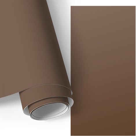 Klebefolie für Möbel - Möbelfolie - Selbstklebefolie - Küche folieren - Schrank folieren - Tischfolie - Kastanienbraun 50x100 cm