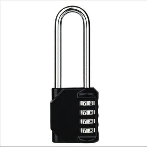 Cadenas à combinaison robuste - Cadenas résistant aux intempéries, verrou réinitialisable, anse de 2,5 pouces en alliage de zinc à 4 chiffres (1/5)