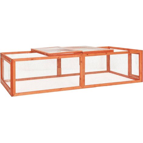 INLIFE Clapier 183x90x46,5 cm Bois de sapin massif (1/5)