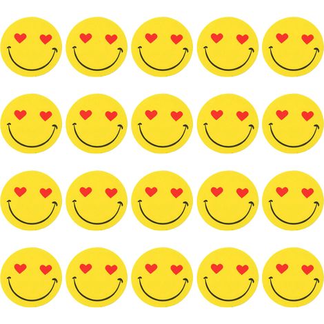 Autocollant de contrôle d'accès pour téléphone, compatible avec les autocollants NFC haute fréquence, avec des cœurs et des smileys. (1/5)