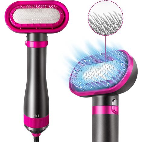 schoir  Poils Pour Chiens, 2 En 1 Sche-cheveux Brosse Toilettage Pour Petits Et Moyens Chiens Et Chats 280w
