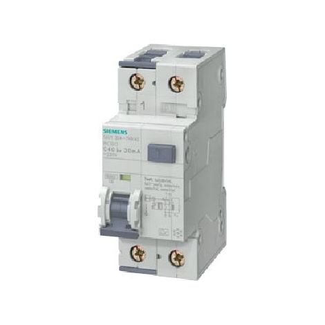 Interruttore Magnetotermico Differenziale Rcbo, 10 Ka, 1P+N, Tipo Ac, 300 Ma, Car.C, In 20 A, Un Ac 230 V