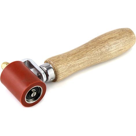 ouleau de Pession à Main en Silicone, Outil de Soudage ésistant Haute Tempéatue pou Soudage Bâches PVC, 40mm, ouge
