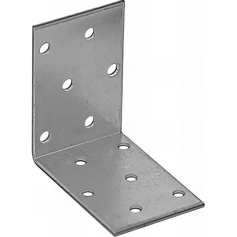Équerre perforée galvanisée - 60 x 60 x 40 x 2,0 mm (1/3)