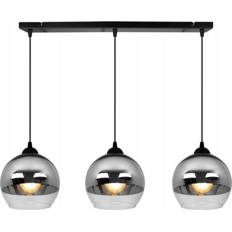 ELEGANTE LAMPADA A SOSPENSIONE, LAMPADA IN VETRO, LED CROMO