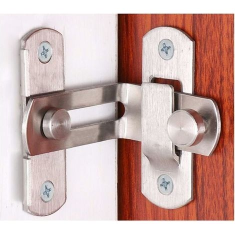 – Serrure à came pour porte et fenêtre – Acier inoxydable – Verrouillage coulissant 4 pouces – Sécurité renforcée pour espaces confinés (1/4)
