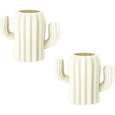 Lot de 2 porte-stylos cactus pour bureau, mignons et pratiques.