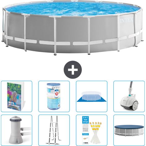 Prism Frame Pool Rund - 457x122 cm - 9-teilig S549