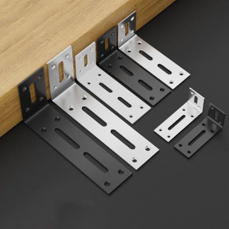 Halterung zur Befestigung dicker Edelstahl Eckplatten Set