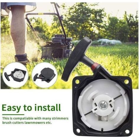 Lanceur pour moteur thermique – Démarreur universel à tirer – Compatible débroussailleuses et tondeuses – Installation facile (1/2)