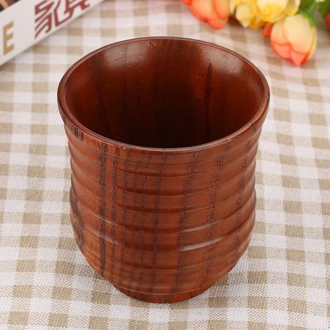 Tasse à thé en bois filé naturel - Cadeau original et design pour amateurs de thé (1/5)