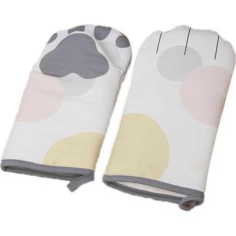 Gants De Cuisson - Résistants À Haute Température - Pour Four Grill Barbecue - Lot De 2 (1/5)