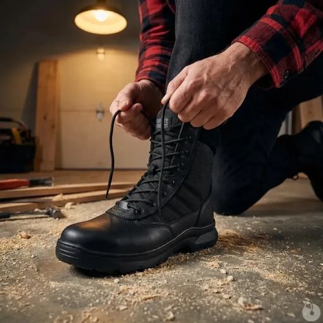 Chaussures de travail Safety Jogger Tactic mi-hautes noires OB Safety Jogger Taille 48 (1/5)